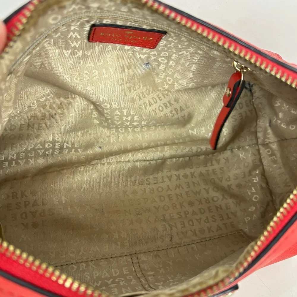 KATE SPADE Berkshire Road Gabriella Leather Crossbody/ Shoulder Bag Red - $298.